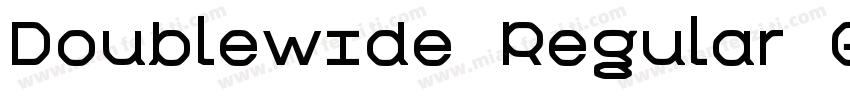 Doublewide Regular G字体转换